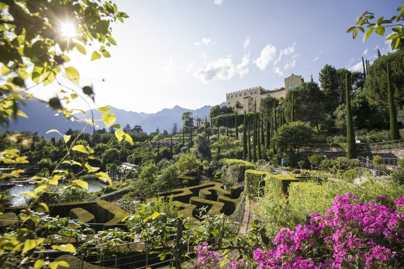 Alex Filz,Blumen,Gärten,Gärten von Schloss Trauttmansdorff,Garten,Labyrinth,Landschaft,Mediterran,Meran,Meraner Land,Niemand,Palmen,Pflanzen,Schloss Trauttmansdorff,See,Seebühne,Zypressen,Südtirol Balance